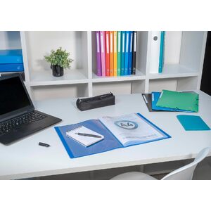 EXACOMPTA Protège-documents, A4, PP, 30 pochettes, bleu  - 50123