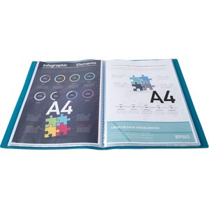 EXACOMPTA Protège-documents, A4, 30 pochettes, vert foncé