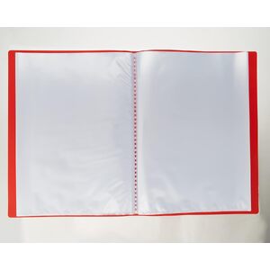 EXACOMPTA Protège-documents, A4, PP, 50 pochettes, rouge  - 50128