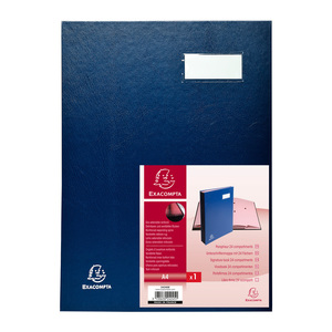 EXACOMPTA Parapheur Direction, A4, 24 compartiments, bleu