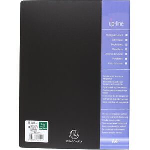 EXACOMPTA Protège-documents, A4, PP, 10 pochettes, noir
