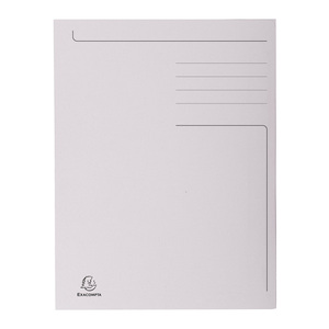 EXACOMPTA Chemise imprimée Foldyne 300, A4, gris clair