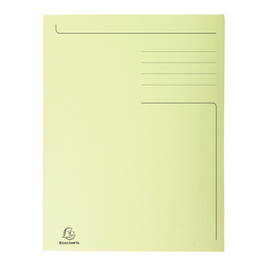 EXACOMPTA Chemise imprimée Foldyne 300, A4, jaune pastel