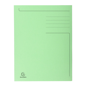EXACOMPTA Chemise imprimée Foldyne 300, A4, vert pastel