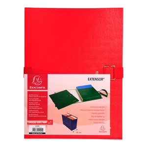 EXACOMPTA Chemise à dos extensible EXTENSOR, A4, rouge