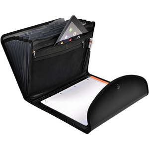 EXACOMPTA Trieur conférencier EXAFOLIO, 6 compartiments,noir  - 85076