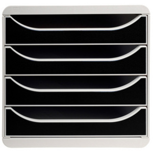 EXACOMPTA Module de classement BIG-BOX, 4 tiroirs, gris  - 64358