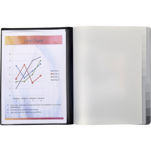 EXACOMPTA Trieur, A4, PP, 12 compartiments, noir