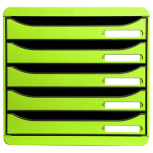 EXACOMPTA Module de classement BIG-BOX PLUS, 5 tiroirs, noir  - 67770