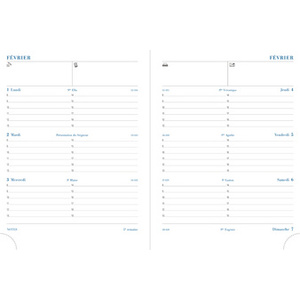 EXACOMPTA Agenda de bureau 'Pratic 19', 2026, Barbara, noir