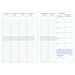EXACOMPTA Agenda de bureau 'Horizons 20 Visuel', 2026, noir