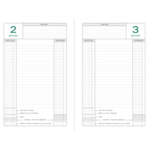 EXACOMPTA Reliure pour agenda perpétuel caisse, 240 x 160 mm