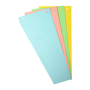 EXACOMPTA Fiches intercalaires trapézoïdales, carton,assorti