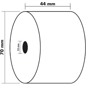 EXACOMPTA Bobines thermiques pour caisses, 44 mm x 60 m  - 27061