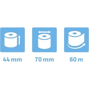 EXACOMPTA Bobines thermiques pour caisses, 44 mm x 60 m  - 27061