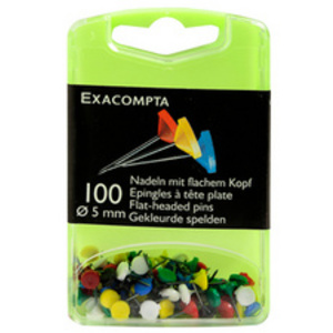 EXACOMPTA Epingles de signalisation à tête plate, jaune