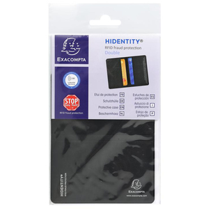EXACOMPTA Etui de protection RFID Hidentity Double, noir