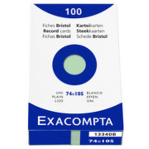 EXACOMPTA Fiches bristol, A7, uni, rose