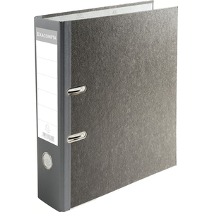 EXACOMPTA Classeur papier marbré, A4, 50 mm, gris / dos noir