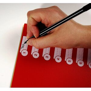 EXACOMPTA Intercalaires en plastique, uni, A4+, 6 touches