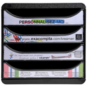 EXACOMPTA Insert pour tiroir DRAWINSERT Classique, noir
