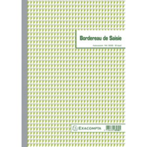 EXACOMPTA Manifold 'Bordereau de saisie informatique'  dupli