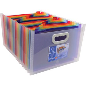 EXACOMPTA Trieur valisette Crystal, 24 compartiments