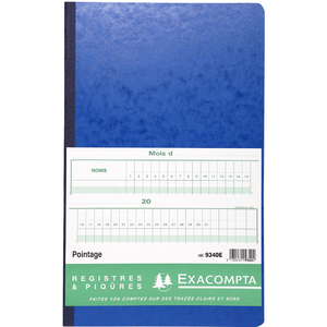 EXACOMPTA Piqûre 'Pointage', 400 x 240 mm