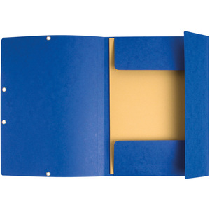 EXACOMPTA Chemise à élastiques, A4, carton, bleu