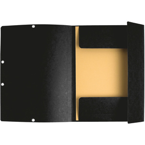 EXACOMPTA Chemise à élastiques, A4, carton, noir