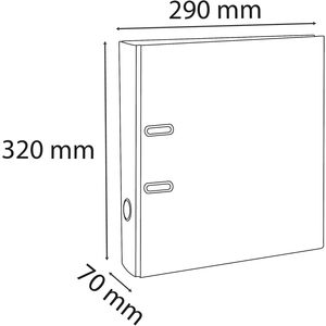 EXACOMPTA Classeur à levier PVC Premium, A4, 70 mm, fuchsia