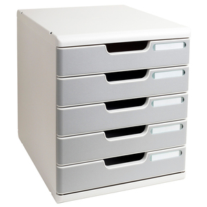 EXACOMPTA Module de classement MODULO A4 ECOBlack, 5 tiroirs