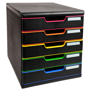 EXACOMPTA Module de classement MODULO A4 ECOBlack 10 tiroirs