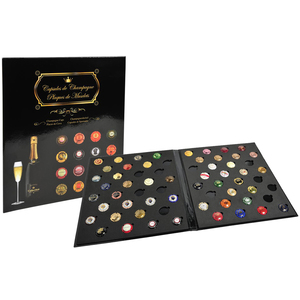 EXACOMPTA Album pour capsules de champagne, noir