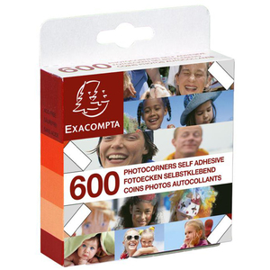 EXACOMPTA Coins pour photos, transparent, autocollant