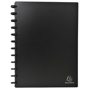 EXACOMPTA Porte-cartes de visites amovible à anneaux, A4