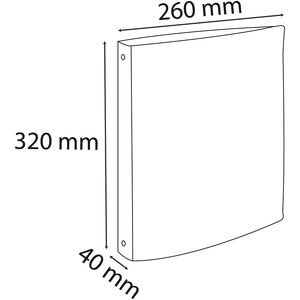 EXACOMPTA Classeur 4 anneaux Iderama,A4,vert foncé,