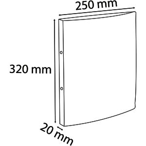 EXACOMPTA Classeur à anneaux Iderama, 2 anneaux, A4, assorti