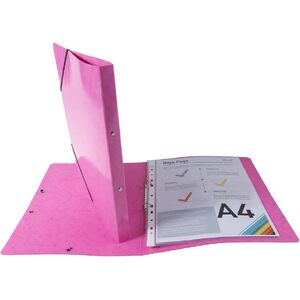 EXACOMPTA Classeur à anneaux Iderama, 2 anneaux, A4, rose