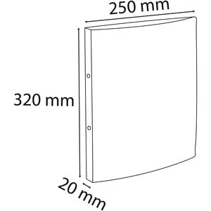 EXACOMPTA Classeur à anneaux Iderama, 2 anneaux, A4, rose