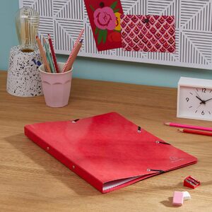 EXACOMPTA Classeur à anneaux Iderama, 2 anneaux, A4, rouge