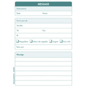 EXACOMPTA Bloc message, 160 x 100 mm