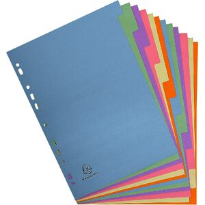 EXACOMPTA Intercalaires en carton, A4, 12 touches  - 56727