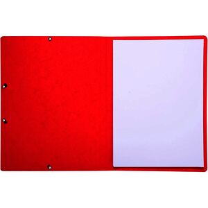 EXACOMPTA Chemise à élastiques, A4, en carton, rouge