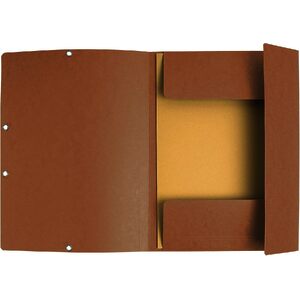 EXACOMPTA Chemise à élastiques, A4, carton, tabac