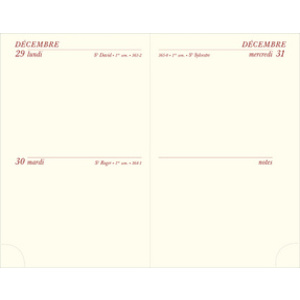 EXACOMPTA Agenda de poche MINI 11 2 JOURS, 2026, assorti