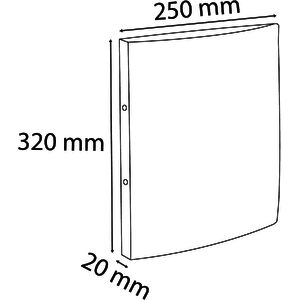 EXACOMPTA Classeur, mécanisme à 2 anneaux, A4, vert