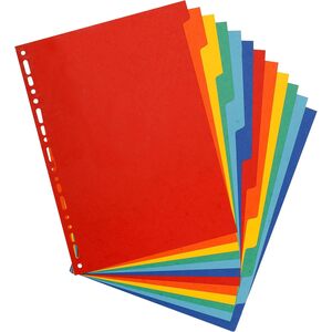 EXACOMPTA Intercalaires en carton, A4, 12 touches