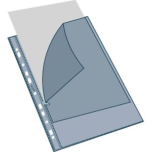 EXACOMPTA Pochette perforée Stop Doc, A4, PP, transparent