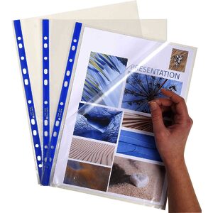 EXACOMPTA Pochette perforée Stop Doc, A4, PP, transparent